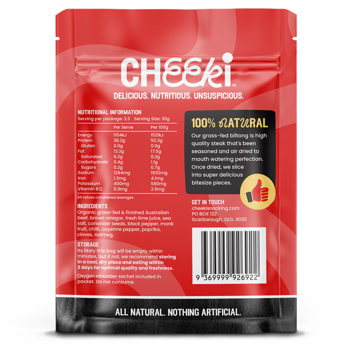 Organic Cheeki Biltong - 70g
