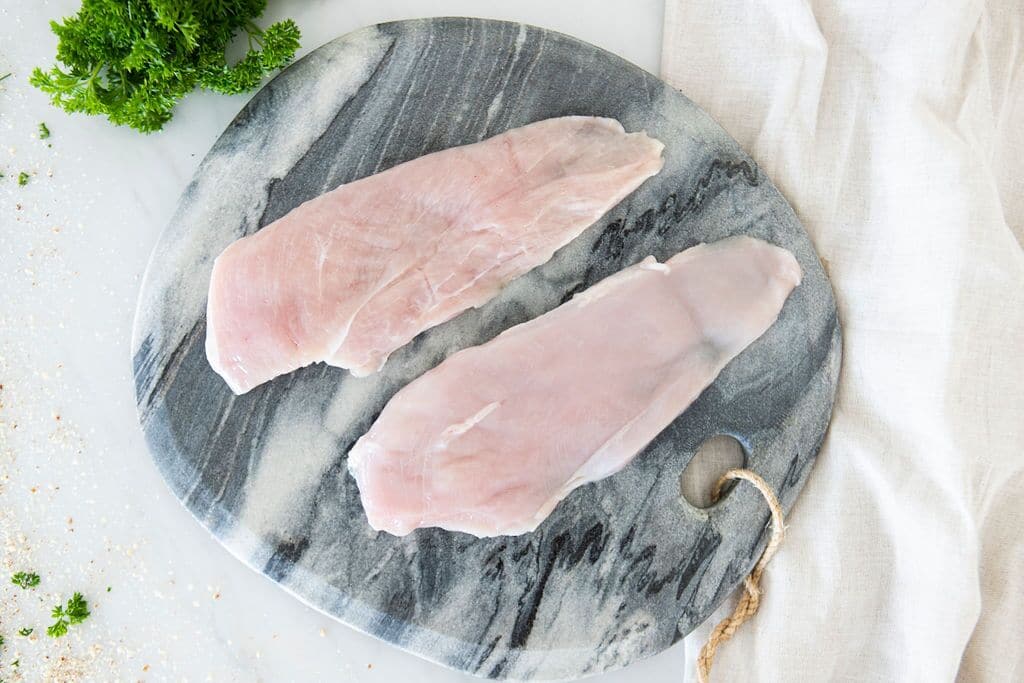 Certified Organic Chicken Schnitzel cut