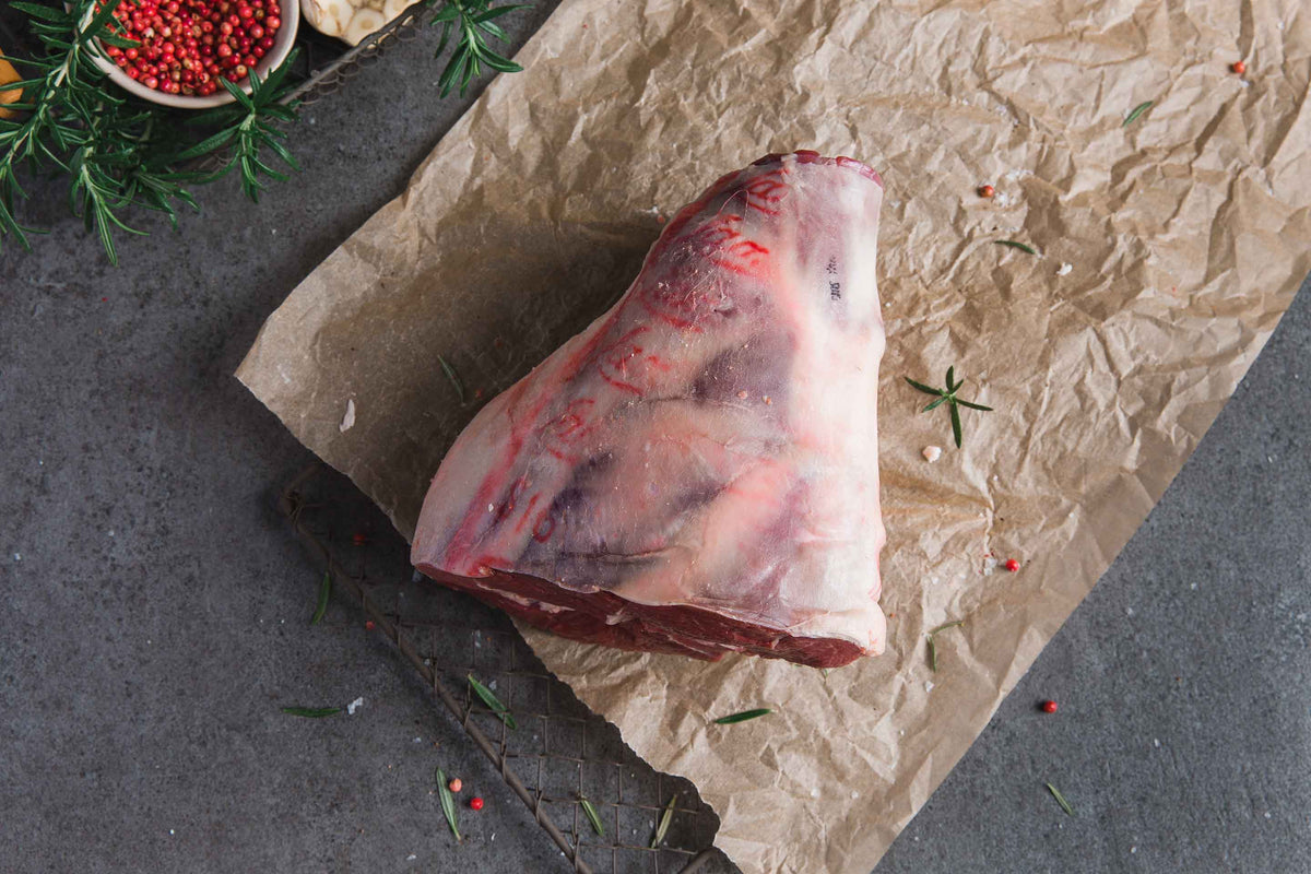 Certified Organic Longreach Lamb Leg Bone-in Half