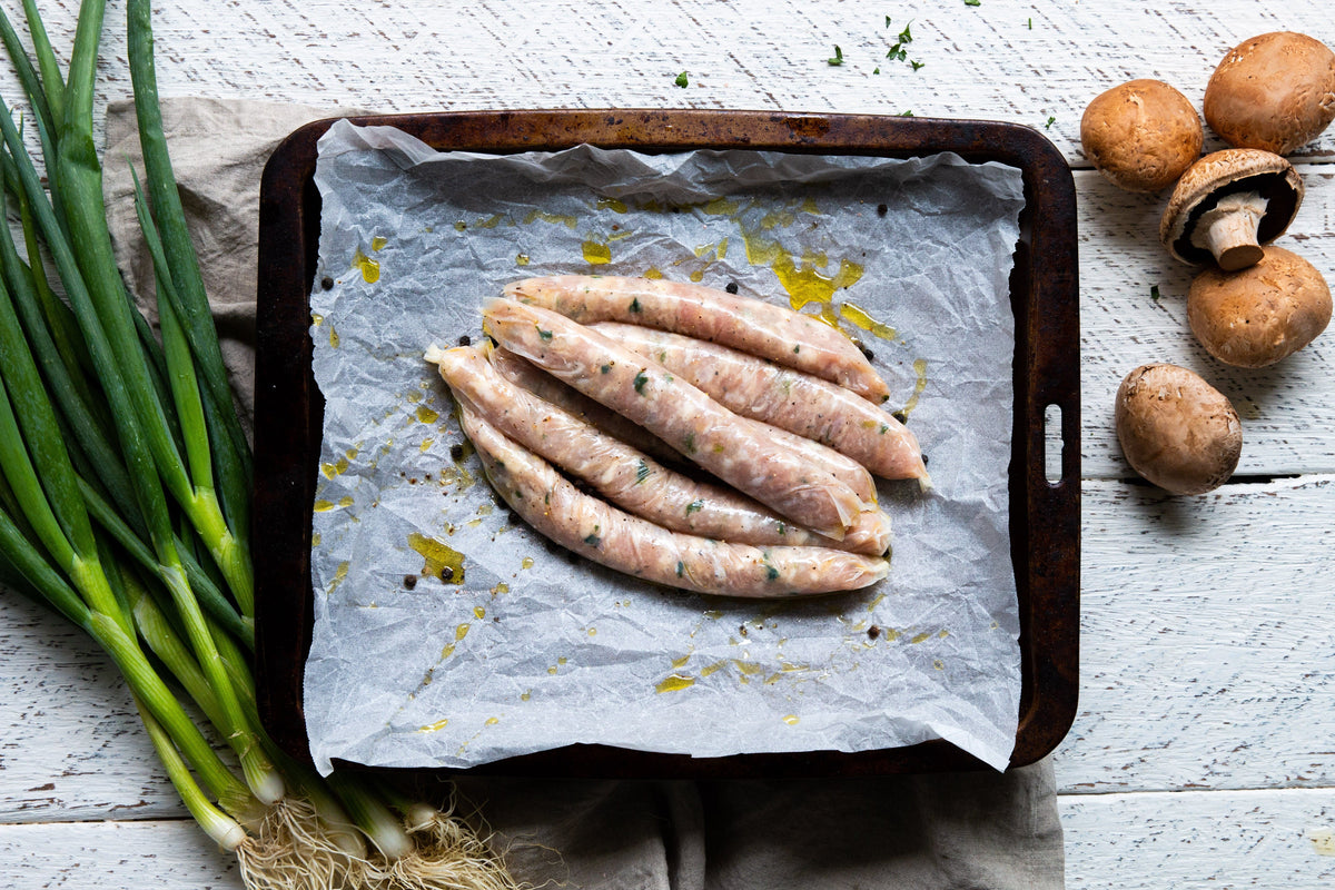 Organic Chicken &amp; Mushroom Sausages