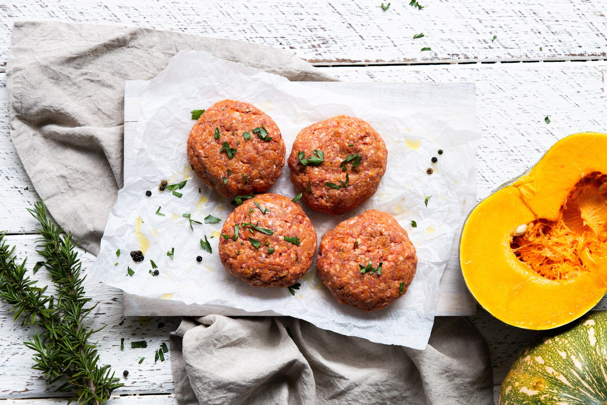 Organic Lamb, Pumpkin &amp; Rosemary Rissoles